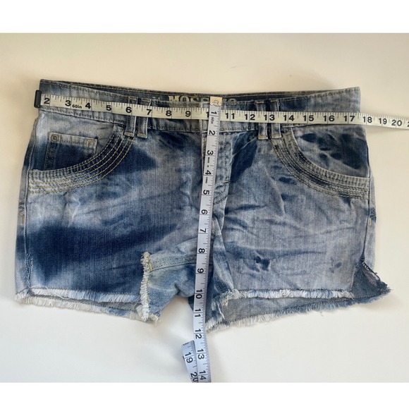 Mossimo Cut Off Denim Shorts -2010 -Blue Jeans Shorts Size 9 Shorties Raw Hem - Picture 2 of 14